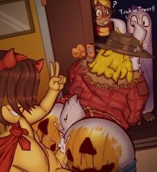 almost_naked alternate_costume anal anal_sex anthro anthro_penetrated areola asgore_dreemurr ass barely_clothed big_ass big_butt blonde_hair bodily_fluids bodypaint bottomwear bottomwear_down bovid brown_body brown_fur brown_hair bubble_ass bubble_butt buckteeth butt caprine clothed clothed_anthro clothed_male clothed_sex clothing clueless colored confusion costume cum cum_in_ass cum_inside deer deltarune doorway eyewear fake_horns father father_and_child father_and_son fur furry gay gay_anal gay_incest gay_male gay_sex genital_fluids gesture glasses goat group hair halloween halloween_costume hand_gesture hat headgear headwear hi_res hidden_sex holidays human human_on_anthro human_penetrating human_penetrating_anthro incest inside interspecies kerchief kris_(deltarune) kris_dreemurr long_hair male male/male male_penetrated male_penetrating male_penetrating_male mammal monster_kid new_world_deer nipples noelle_holiday nude_human nude_male older older_male painted_butt pants pants_down partially_clothed patched_clothing peace_sign penetration penile penile_penetration penis_in_ass photo pumpkin_butt question_mark red_clothing red_shirt red_topwear reindeer round_glasses selfie sex shaded shirt short_tail smile smirk son standing tail taking_picture taking_selfie teeth topwear trick-or-treating unaware undertale_(series) unseen_male_face v_sign vaalgarth white_body white_fur wide_eyed younger_male younger_penetrating_older