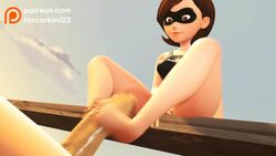 1boy 1boy1girl 1girls 3d animated barefoot big_penis brown_hair cheating crossover cum cum_on_leg disney elastigirl engineer_(team_fortress_2) feet female foot_fetish footjob helen_parr male mature_female milf one-piece_swimsuit oscarkim123 penis pixar short_hair superheroine swimsuit team_fortress_2 the_incredibles toes video