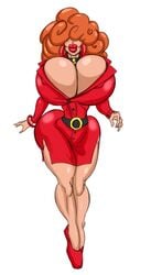 1girls big_ass big_breasts big_lips bimbo bracelet breasts bursting_breasts busty cleavage clothed clothing collar earrings gigantic_breasts hair_over_eyes high_heels hoop_earrings hourglass_figure huge_ass huge_breasts jewelry milf nipple_bulge powerpuff_girls red_hair redhead sara_bellum solo solo_female sun1sol the_pitt_style thick_lips thick_thighs voluptuous