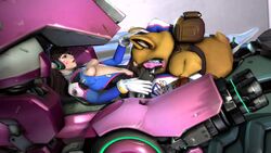 3d animated blizzard_entertainment blueberg breasts cunnilingus d.va duo hammond_(overwatch) meka no_sound oral overwatch tagme video wrecking_ball zoophilia