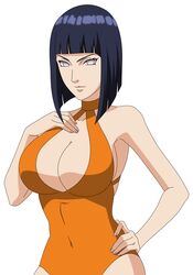 1girls blue_hair boruto:_naruto_next_generations breasts cleavage cleavage_cutout curvy ecchianimeedits eyebrows eyelashes eyes female female_only huge_breasts hyuuga_hinata large_breasts light_skin light_smile looking_at_viewer naruto naruto_(series) naruto_shippuden orange_swimsuit photoshop pink_eyes purple_eyes purple_hair shiny_hair smile smirk solo swimsuit third-party_edit