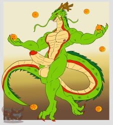 2024 3_toes 4_fingers abs anthro anthrofied artist_initials artist_logo asian_mythology balls barazoku barbel_(anatomy) biceps big_balls big_penis claws colored colored_line_art daikuhiroshiama digital_drawing_(artwork) digital_media_(artwork) dragon dragon_ball dragon_ball_(object) dragon_ball_z dragon_tail east_asian_mythology eastern_dragon empty_eyes erection fangs feet finger_claws fingers flat_colors flesh_whiskers flying foreskin genitals glans gradient gradient_background green_body green_scales hair hi_res horn humanoid_genitalia humanoid_hands humanoid_penis logo long_tail male manly multicolored_body multicolored_scales muscular muscular_anthro muscular_male mythological_creature mythological_scalie mythology navel nipples non-mammal_balls non-mammal_navel non-mammal_nipples nude nude_anthro nude_male pecs penis pink_nipples pink_tongue portrait red_body red_claws red_eyes red_glans retracted_foreskin scales scalie shaded sharp_teeth shenron simple_background solo source_request tail tan_body tan_scales teeth three-quarter_portrait toe_claws toes tongue translucent translucent_logo uncircumcised vein veiny_penis wingless_dragon