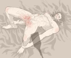 1boy anus ass ass_focus asshole baldur's_gate baldur's_gate_3 beard big_ass clothed clothing cuntboy facial_hair fat_ass gale_dekarios gay groping groping_ass hairy hairy_anus hand_on_ass hand_on_butt huge_ass intersex male male_focus male_only muscular muscular_male presenting presenting_anus sprungtrapped undressing yaoi