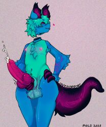 animal_genitalia animal_penis anthro balls big_penis bite biting_lip blush bodily_fluids clenching_balls cum dialogue dullahan ejaculation erect_nipples erection european_mythology femboy fluffy genital_fluids genitals irish_mythology knot male mmhorrors mythology nipples penis penis_grab precum retracted_balls solo tail thick_thighs vein veiny_balls veiny_penis virus_(mmhorrors) watermark