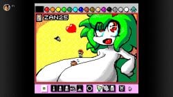 big_breasts breasts cleavage female huge_breasts hyper_breasts kirlia mario_paint pokemon pokemon_(species) tagme thick_thighs wide_hips zanbonsen