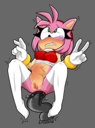 ahe_gao amy_rose anal anal_insertion anal_sex blush breasts clenched_teeth clothing ditoxin dress dress_lift female female_only green_eyes nipple_bulge penetration pussy pussy_juice sega sex sonic_(series) spread_legs stomach_bulge tears tentacle thighhighs