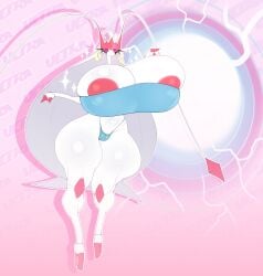 1girls antennae_(anatomy) anthro areola areola_slip areolae arthropod big_breasts big_earrings bikini_bottom bottom_heavy breasts breasts breasts_bigger_than_head bursting_breasts crop_top earrings eyelashes female freckles_on_breasts gomibin_art huge_breasts nintendo pale_skin pheromosa pink_eyes pokemon slim_waist thick_thighs tight_clothing ultra_beast wide_hips yellow_earrings