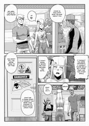 black_and_white comic intimidation male monochrome peer_pressure shaming tagme teenager tekuho