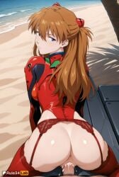 1boy 1boy1girl 1girls ai_generated all_fours anus artist_name ass asuka_langley_sohryu beach blue_eyes bodysuit breasts brown_hair cum cum_in_pussy cum_overflow doggy_style garter_belt hair_between_eyes hi_res highleg interface_headset leotard long_hair looking_at_viewer looking_back medium_breasts neon_genesis_evangelion ocean outdoors patreon_username penis plugsuit pov pussy red_bodysuit rule34lab sand sex sex_from_behind solo_focus souryuu_asuka_langley straight thighhighs vaginal_penetration vaginal_penetration vaginal_sex water