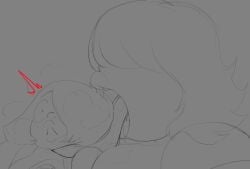 2girls amethyst_(steven_universe) animated cartoon_network cute_pred delt digestion female female_pred female_prey gem gem_(species) lips long_hair long_tongue mawshot monochrome mouth open_mouth oral_vore padparadscha_(steven_universe) saliva short_hair sketch steven_universe swallowing thick_lips tongue unwilling_prey uvula vore