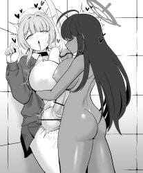 2futas :o ahe_gao balls big_balls blue_archive breasts caught caught_in_the_act closed_eyes clothed clothed_futa clothed_sex clothing cum dark-skinned_futa dark_skin deep_penetration futa/futa futa_on_futa futa_only futanari huge_balls huge_breasts huge_cock huge_testicles interracial intersex itokonoue_kaoru karin_(blue_archive) long_hair looking_at_viewer monochrome nipples nude penis project_kv pussy stomach_bulge stomach_deformation tekkin_papa testicles tongue tongue_out vaginal_insertion vaginal_penetration vaginal_sex vein veins veiny veiny_balls veiny_testicles