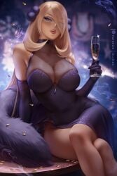 cynthia (pokemon) from nintendo by olchas