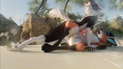 3d_(artwork) absurd_res anal anal_knotting anal_orgasm anal_sex animal_genitalia anthro balls beach bodily_fluids canid canine canine_genitalia cum cum_in_ass cum_inside cum_on_balls cum_on_self cum_on_sheath digital_media_(artwork) digitigrade duo ejaculation femboy fox genital_fluids genitals hands-free hi_res horn kissing knotting lagomorph looking_pleasured male male/male mammal orgasm pawpads penetration penis sany_van_fox sanythefox sex sheath sol_heylyn_(sanythefox) vrchat_model wings wolpertinger
