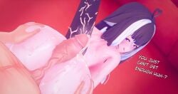 1boy 1girls 2025 3d ahoge ass assjob back_view backboob bed bedroom big_ass big_penis blue_hair body_markings breasts cum cum_everywhere cum_on_ass cum_on_back cum_on_body cum_on_lower_body cum_on_tail cum_on_upper_body deluxe_rosie female hands_on_ass heart_ahoge huge_cock indie_virtual_youtuber indoors leaning leaning_foward licking_lips light-skinned_female light-skinned_male light_skin long_hair looking_at_viewer looking_back male male/female male_pov multicolored_hair naughty_face nude nude_female nude_male on_bed orca_girl orca_tail penis penis_between_ass pov purple_eyes shylily smile standing tail text thick_penis thin_waist tongue tongue_out veiny_penis virtual_youtuber white_hair