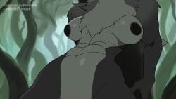absurdres against_tree anthro anthro_on_human anthro_penetrated bnbigus bouncing_breasts breeding canid canine cum_inside eleniel feliscede growling human tagme thebredfactory video voice_acted wolf