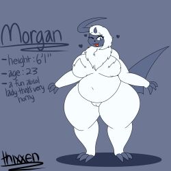 1girls absol big_breasts blue_eyes breast_fluff breasts chubby cleavage commissioner_upload female female_only furry huge_breasts morgan_(anascarfan2) nude pokemon pokemon_(species) pussy reference_sheet solo tagme thick_thighs thixxen white_fur wide_hips