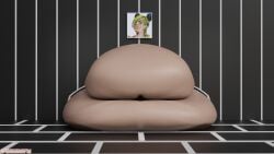 3d belly_wall blob continuation fat fat_arms fat_belly fat_thighs female force_fed force_feeding immobile jojo's_bizarre_adventure jolyne_cujoh jolyne_kujo morbidly_obese morbidly_obese_female obesity portrait_on_wall ssbbw stone_ocean sunninsfw tube_feeding ussbbw