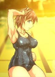 1futa armpit breasts bulge cameltail cameltoe cleavage curvy erect_nipples erection erection_in_panties erection_under_clothes futa_only futa_sans_balls futanari hand_behind_head intersex large_breasts large_penis muchin nipple_bulge nipples panties panty_bulge penis penis_bulge penis_in_panties penis_under_clothes pussy solo_futa swimsuit tenting wet