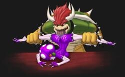 1boy 1girls alien alien_girl anthro anthro_on_humanoid armwear bowser bracelet breasts collar cunnilingus duo female fungi_humanoid furry furry_male grabbing_legs hair horns humanoid humanoid_female interspecies king koopa larger_male legs_apart legwear licking_pussy male male/female mario_(series) mario_and_luigi_(series) nintendo princess princess_shroob purple_skin red_hair reptile royalty saliva sex shell size_difference smaller_male spikes straight straight_sex super_mario_bros. tongue tongue_out