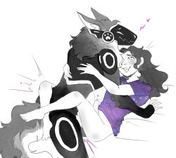 2024 5_fingers alien anal anal_sex anthro anthro_on_top anthro_penetrating anthro_penetrating_human anthro_penetrating_male blush bottomless bottomless_anthro bottomless_human chest_tuft clothed clothing cybernetics cyborg duo erection fingers fluffy fluffy_tail footprint foreskin genitals gloves_(marking) hair hand_on_another's_back heart_symbol hi_res human human_on_anthro human_on_bottom human_penetrated inner_ear_fluff interspecies leg_wrap legs_around_partner light_body light_skin long_hair looking_at_another looking_at_partner looking_pleasured lying machine male male/male male_anthro male_human male_on_anthro male_on_human male_penetrated male_penetrating male_penetrating_human male_penetrating_male mammal markings motion_lines neck_bulge on_back open_mouth open_smile paw_symbol pawprint penetration penile penile_penetration penis penis_in_ass protogen rainnpaper restricted_palette ruff screen screen_face sex shirt simple_background smile tail topwear tuft xenophilia