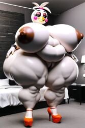 3d ai_generated animatronic ass bbw bed belly big_belly big_breasts breasts dark_nipples fat_ass fat_belly fat_breasts fat_female five_nights_at_freddy's gigantic_ass gigantic_belly gigantic_breasts glamrock_chica_(fnaf) high_heels hotel hotel_room huge_ass huge_belly huge_breasts hunkbsaa massive_ass massive_belly massive_breasts nipples pussy ssbbw