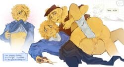 2boys anus apasia artist_logo artist_name ass balls dialogue elliot_(work_at_a_pizza_place) english_text gay meme_in_the_background noob_(roblox) partially_clothed penis roblox roblox_game robloxian self_upload speech_bubble tagme text watermark work_at_a_pizza_place yaoi
