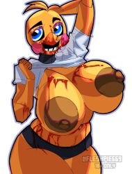 1girls beak big_areola big_breasts big_nipples big_thighs blood_drip blood_on_face blood_stain breasts breasts_bigger_than_head breasts_out busty busty_female curvy curvy_figure enormous_breasts female female_only five_nights_at_freddy's five_nights_at_freddy's_2 flashing flashing_breasts fleshpie669 giant_breasts gigantic_breasts higher_resolution_duplicate hourglass_figure huge_breasts huge_thighs large_breasts massive_breasts massive_thighs pinup presenting_breasts shirt shirt_lift shirt_up solo thick_legs thick_thighs thunder_thighs thunderthighs tits_bigger_than_head tits_out toy_chica_(fnaf) variant_set voluptuous voluptuous_female wide_hips wide_thighs
