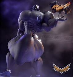 1boy 3d 3d_(artwork) 3d_model 3d_render bodysuit delta-tango drone drone_drive_(deltatango) foggy full_body fully_clothed hyper_balls hyper_bulge hyper_muscles hyper_penis hyper_testicles male male_only muscular muscular_abs muscular_arms muscular_legs muscular_male muscular_thighs portrait solo solo_focus