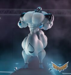1boy 3d 3d_(artwork) 3d_model 3d_render bodysuit delta-tango drone drone_drive_(deltatango) finger_gun foggy full_body fully_clothed gas_mask hyper_balls hyper_bulge hyper_chest hyper_muscles hyper_penis hyper_testicles male male_breasts male_only muscular muscular_abs muscular_arms muscular_legs muscular_male muscular_thighs solo solo_focus standing