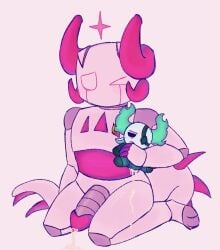 cock cum cum_in_plushie cum_inside cum_on_floor dick medkit_(phighting) phighting plushie plushophilia roblox_game robot_suit semen subspace_(phighting) tail
