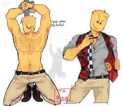 1boy abs bara clothed devesto die_of_death die_of_death_(roblox) fit_male gay male male_only mequot roblox roblox_game robloxian solo source_request stripper_pole tagme topless ts_phung