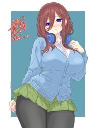 nakano miku from go-toubun no hanayome by drawlab33t
