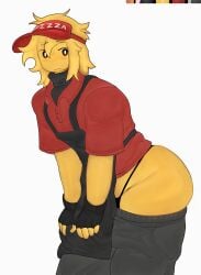 1boy big_ass black_sweater cute elliot_(forsaken) elliot_(work_at_a_pizza_place) femboy hair magthender male red_polo_shirt roblox roblox_game robloxian self_upload shy simple_eyes solo tagme twink work_at_a_pizza_place yellow_body yellow_hair