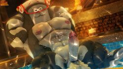 2026 3d 3d_(artwork) abs anthro anthrofied artist_logo balls bath bathhouse bathing big_balls big_man_(splatoon) big_muscles big_pecs big_penis bodily_fluids candle cum dappled_light digital_media_(artwork) dutch_angle erection fish genital_fluids genitals grey_body hi_res huge_balls huge_cock huge_pecs humanoid_genitalia humanoid_penis logo male manta_ray marine moonwulf muscular nintendo nipples nude pecs penis pink_nipples presenting presenting_penis public public_nudity raised_arms ray_(fish) solo source_filmmaker_(artwork) splatoon thick_arms thick_thighs vein veiny_penis wet wet_body