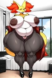 delphox from nintendo by hunkbsaa