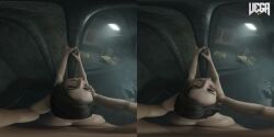 3d animated brunette_hair doggy_style jill_valentine light-skinned_female light-skinned_male parallel_stereogram project_vega resident_evil sound stereogram video virtual_reality