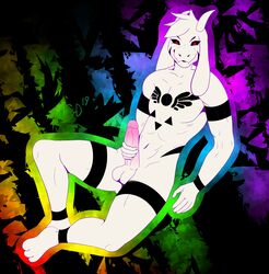 1boy 2d anthro anthro_male anthro_only asriel_dreemurr asriel_dreemurr_(god_form) boss_monster bovid caprine fur furry furry_male furry_only generaldegeneracy goat hi_res horn humanoid humanoid_male humanoid_only humanoid_penis long_ears male male_only mammal mammal_humanoid penis simple_background solo tagme undertale undertale_(series) video_games white_fur