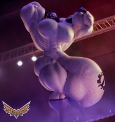 1boy 3d 3d_(artwork) 3d_model 3d_render bodysuit delta-tango drone drone_drive_(deltatango) flexing flexing_biceps flexing_both_biceps foggy full_body fully_clothed gas_mask hyper hyper_balls hyper_bulge hyper_chest hyper_muscles hyper_penis hyper_testicles looking_at_self male male_breasts male_only muscular muscular_abs muscular_arms muscular_legs muscular_male muscular_thighs solo solo_focus standing white_bodysuit