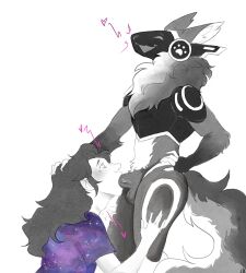 2024 5_fingers alien anthro anthro_penetrating anthro_penetrating_human anthro_penetrating_male balls blush bottomless bottomless_anthro chest_tuft clothed clothed_human clothing crotch_tuft cybernetics cyborg deep_throat duo fellatio fingers fluffy fluffy_tail footprint genitals gloves_(marking) hair hand_on_another's_head hand_on_another's_thigh hand_on_hip heart_symbol hi_res human human_on_anthro human_penetrated inner_ear_fluff interspecies kneeling_oral_position light_body light_skin long_hair looking_at_another looking_at_partner looking_pleasured machine male male/male male_anthro male_human male_on_anthro male_on_human male_penetrated male_penetrating male_penetrating_human male_penetrating_male mammal markings neck_bulge oral oral_penetration paw_symbol pawprint penetration penile penis penis_in_mouth protogen rainnpaper restricted_palette ruff screen screen_face sex shirt simple_background standing tail topwear tuft vein veiny_penis xenophilia