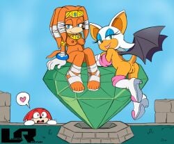 knuckles the echidna from sega by leatherruffian