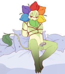 1boy 2d 2d_(artwork) balls bondage chastity cock colored dandy's_world dandy_(dandy's_world) device huge_balls huge_cock male male_only penis penis_focus roblox solo solo_male zhorkai