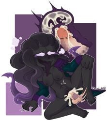 ahe_gao ahegao_face alternate_version_available blush_lines breasts_out breath_cloud clawed_feet clawed_fingers coat_only commission cum cum_in_pussy cum_inside drooling internal_cumshot internal_view legs_apart motion_lines nightfall_(skylanders) open_clothes penetration penis_in_pussy screpdoodle self_upload signature skylanders skylanders:_superchargers stomach_bulge tearing_up tentacle_hair tongue tongue_out vaginal_penetration