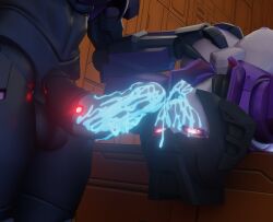 2026 3d 3d_(artwork) 3d_render big_breasts blue_cum cock_on_face cum cum_on_face cybertronian decepticon faceless_male female grabbing_another's_breast grey_body open_mouth purple_body purple_lipstick red_eyes slipstream soundpunk501 teal_highlights thick_thighs transformers vehicon