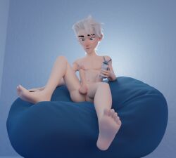 ballsack butt_crack feet jack_frost jack_frost_(rise_of_the_guardians) penis_out