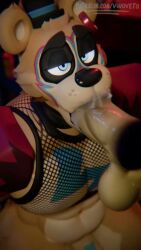 3d_(artwork) 3d_animation 9:16 animated anthro anthro_penetrated audible_swallowing balls bear big_balls big_penis blowjob_face bodily_fluids bottomless bottomless_anthro bottomless_male bouncing_balls clothed clothing crop_top cum cum_in_mouth cum_inside digital_media_(artwork) disembodied_penis duo ear_piercing erection fellatio fishnet_clothing fishnet_topwear five_nights_at_freddy's five_nights_at_freddy's:_security_breach freddy_(fnaf) genital_fluids genitals glamrock_freddy hi_res high_framerate humanoid_genitalia humanoid_penis machine male male/male male_penetrated male_penetrating male_penetrating_anthro male_penetrating_male mammal muscular muscular_ muscular_bottom noisy_oral oral oral_only oral_penetration pecs penetration penile penile_penetration penis penis_in_mouth piercing robot scottgames sex shirt short_playtime sound steel_wool_studios tagme topwear video vinoveto