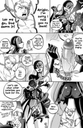 boots candy-fluffs digimon dominatrix doujin doujinshi female femdom ladydevimon latex love male monster_girl orgasm_denial parody penis pussy seductive self_insert teasing text