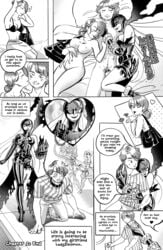 boots candy-fluffs chapter_1 comic digimon dominatrix doujin doujinshi end_page english_text femdom ladydevimon latex love monster_girl parody self_insert text thigh_boots