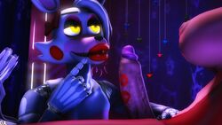 2019 3d animatronic anthro big_breasts breasts canid canine dickgirl doctor_artemis erection female five_nights_at_freddy's five_nights_at_freddy's_2 fox foxy_(fnaf) futanari hair hi_res humanoid_penis intersex kiss_mark lipstick machine makeup mammal mangle_(fnaf) nipples nude penis robot rule_63 smile source_filmmaker video_games