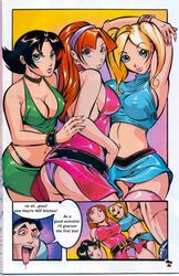 blossom_(powerpuff_girls) bubbles_(powerpuff_girls) buttercup_(powerpuff_girls) cartoon_network powerpuff_girls professor_utonium straight_hair toonami