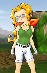 artist_request blonde_hair erect_nipples flora_(harvest_moon) fully_clothed glasses harvest_moon harvest_moon:_a_wonderful_life purple_eyes